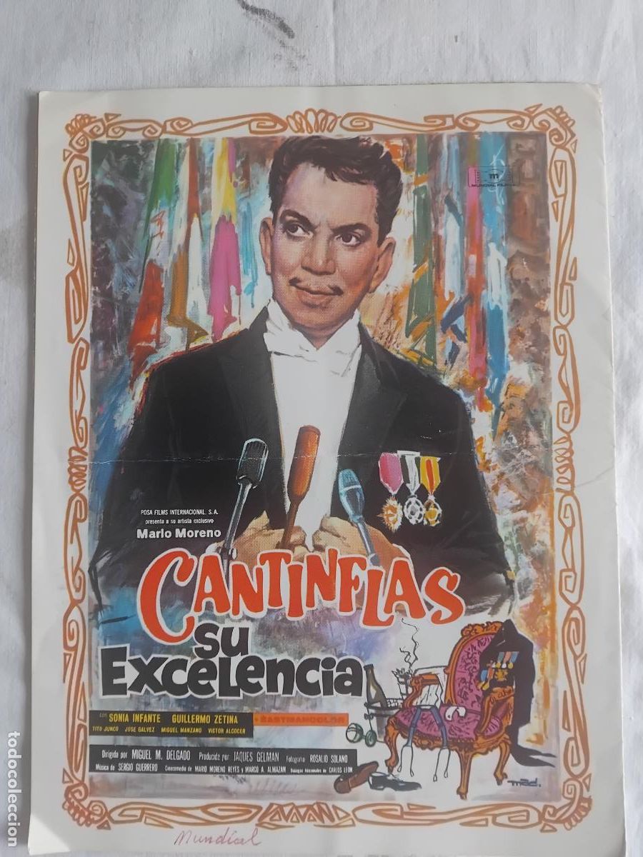 Cine: GUIA DE CINE TRIPTICO MARIO MORENO CANTINFLAS EN SU EXCELENCIA