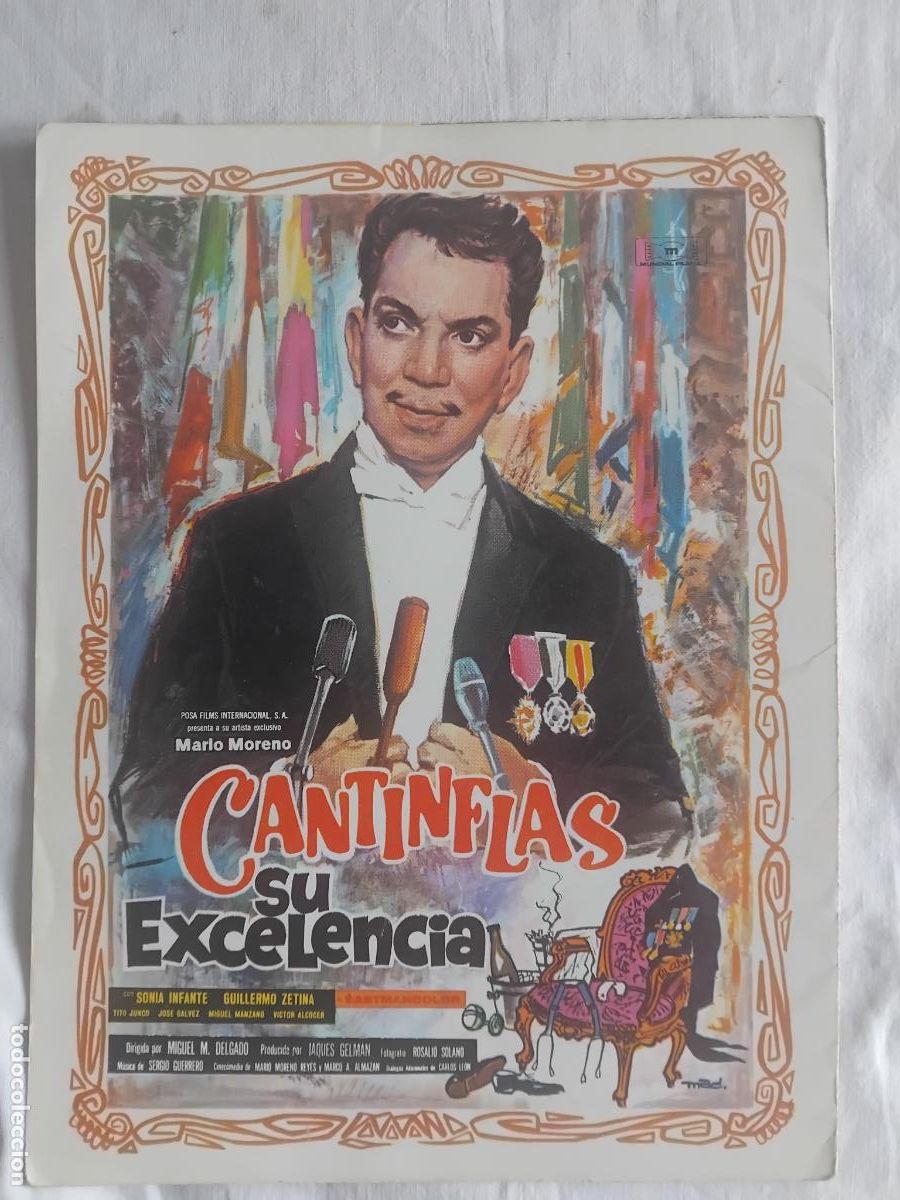 Cine: GUIA DE CINE TRIPTICO MARIO MORENO CANTINFLAS EN SU EXCELENCIA
