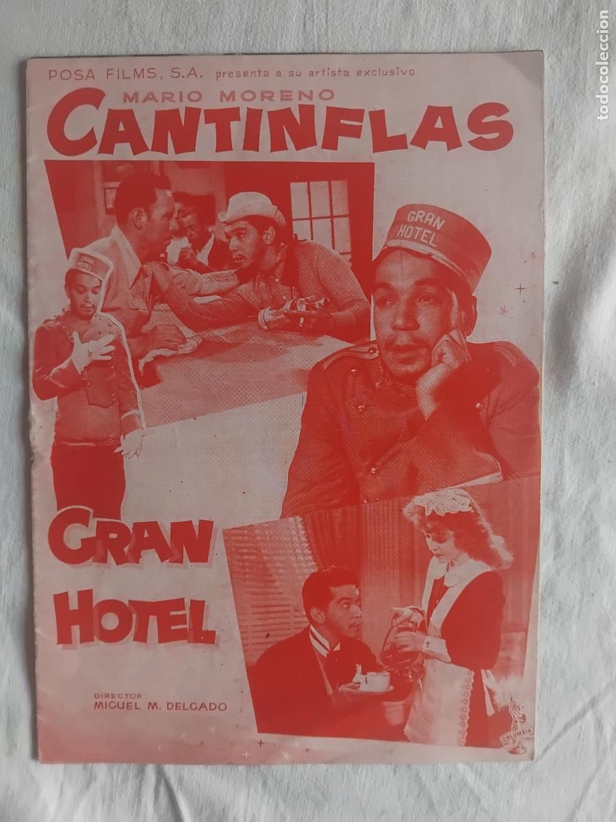 Cine: GUIA DE CINE ORIGINAL MARIO MORENO CANTINFLAS. GRAN HOTEL. COLUMBIA FILMS