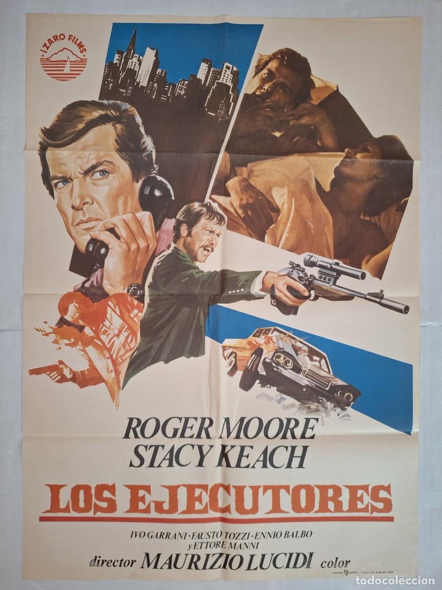 Cine: ANTIGUO CARTEL CINE LOS EJECUTORES ROGER MOORE EL SANTO RV P-2074