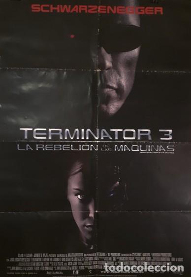 Cine: Cartel Original de Cine (Doble Cara) Terminator 3 (2003) - Arnold Schwarzenegger - 96x67 cm