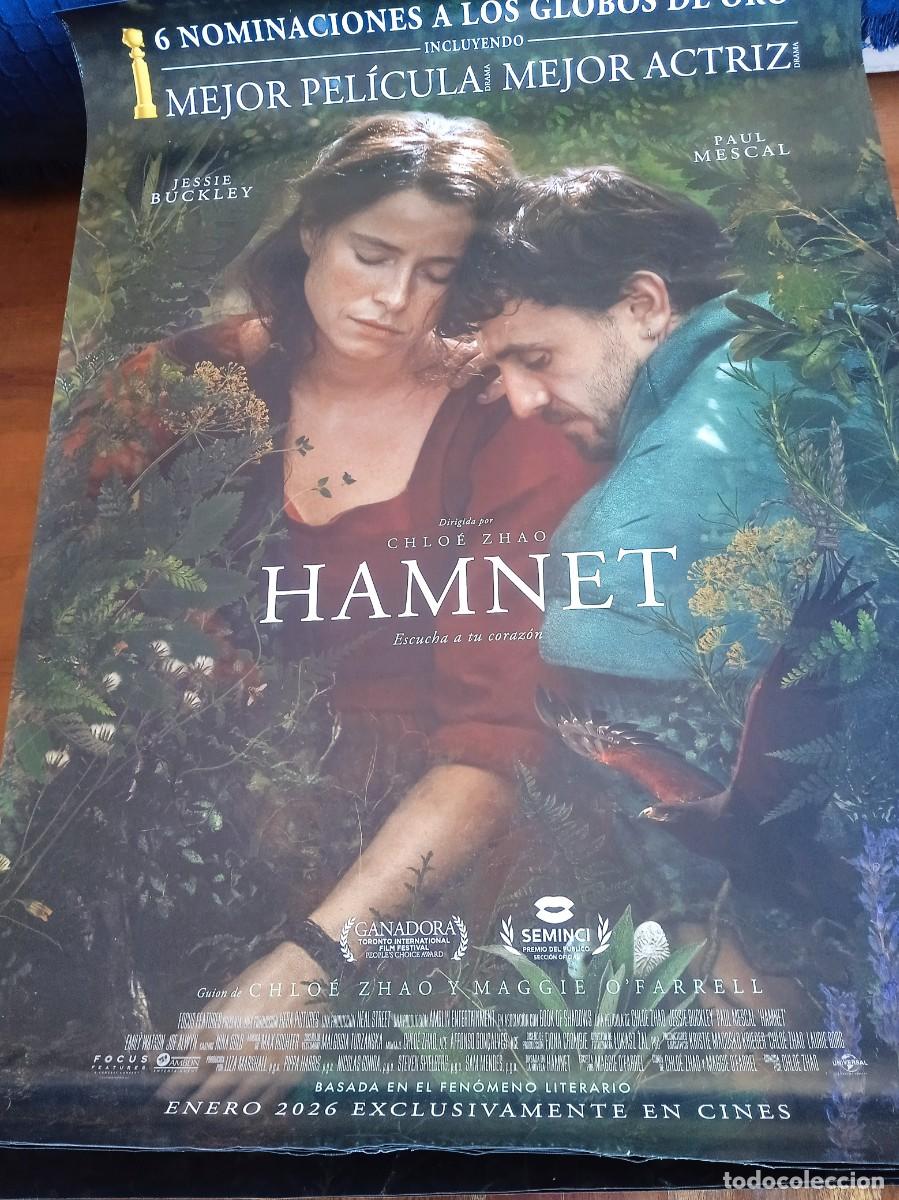 Cine: Hamnet - Jessie Buckley, Paul Mescal - Dir. Chlo&eacute; Zhao - Poster original Universal 2026 Mod 2