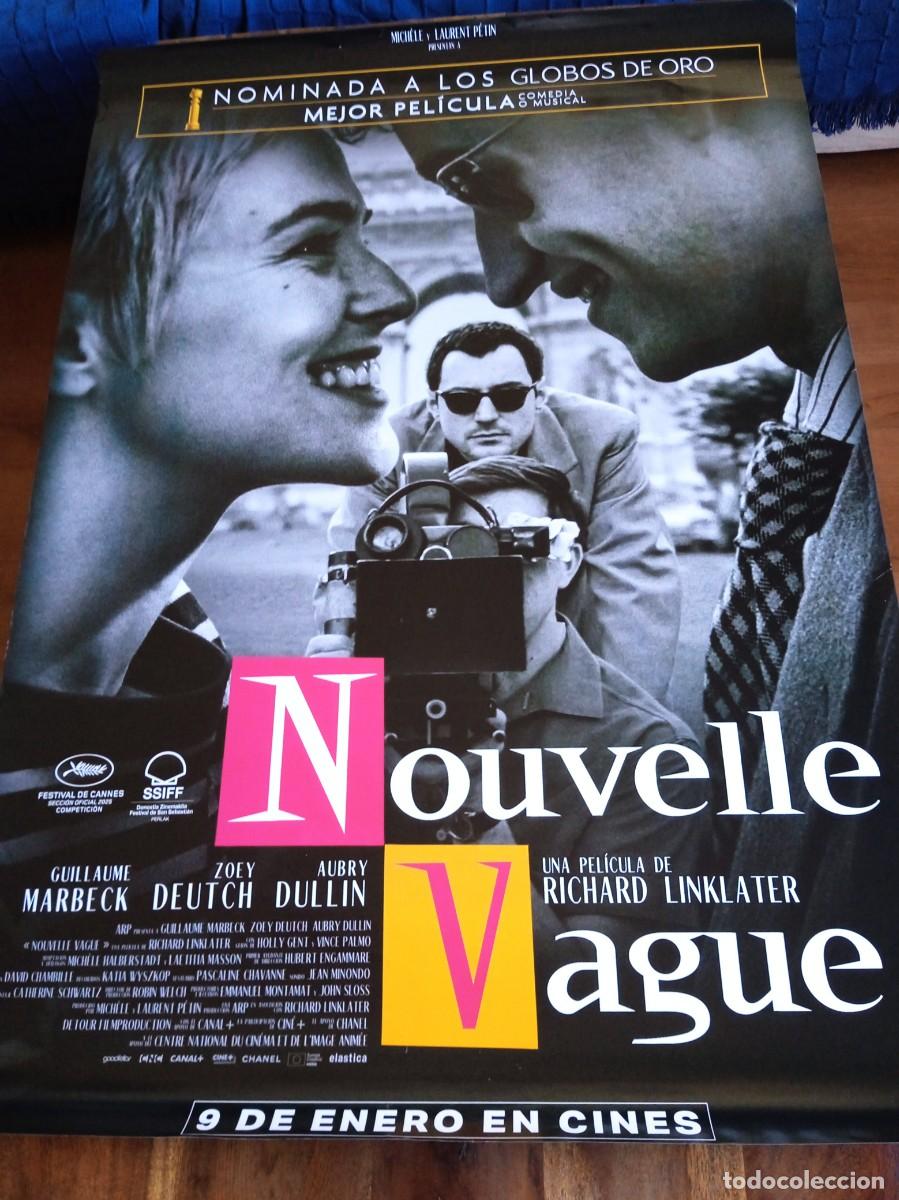 Cine: Nouvelle Vague - Guillaume Marbeck, Zoey Deutch, Richard Linklater - Poster original Elastica 2026