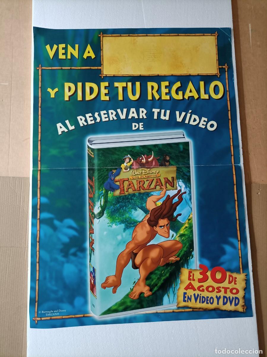 Cine: POSTER ORIGINAL WALT DISNEY. PEL&Iacute;CULA, TARZAN. MIDE: 69X649 CM. EST&Aacute; NUEVO UNO