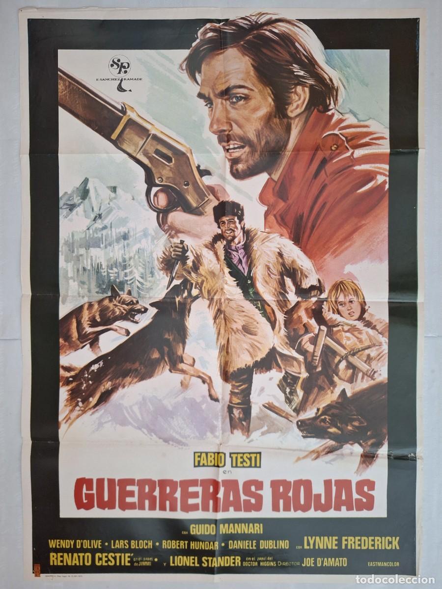 Cine: ANTIGUO CARTEL CINE GUERRERAS ROJAS RV P-2079