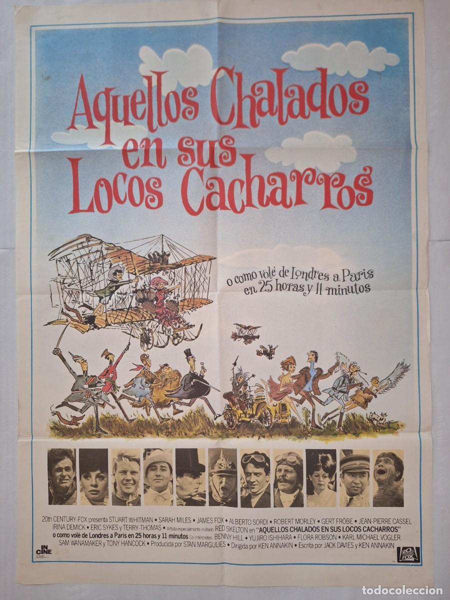 Cine: ANTIGUO CARTEL CINE AQUELLOS CHALADOS CON SUS LOCOS CACHARROS RV P-2082