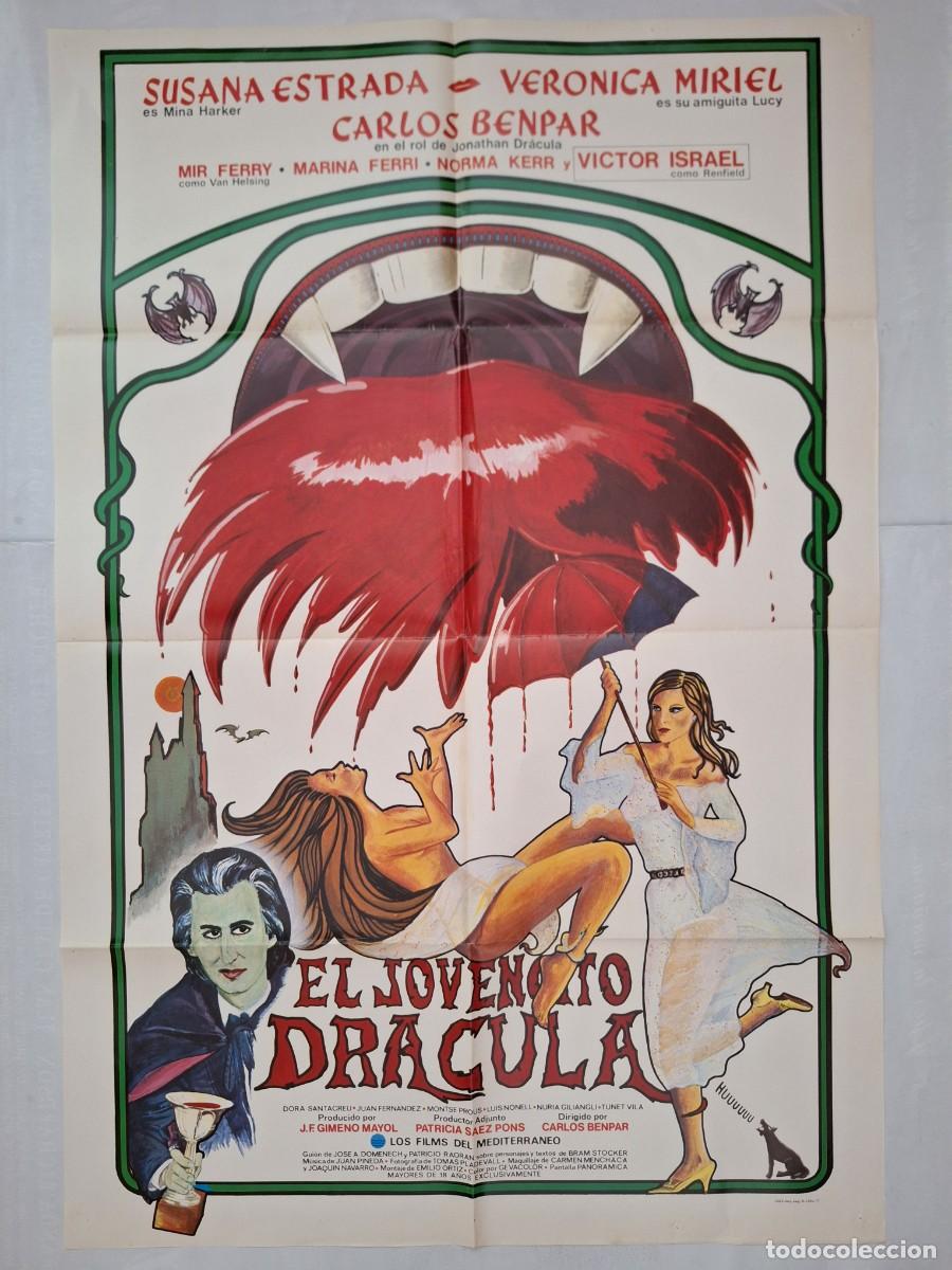 Cine: ANTIGUO CARTEL CINE EL JOVENCITO DRACULA SUSANA ESTRADA A&Ntilde;O 1977 RV P-2087