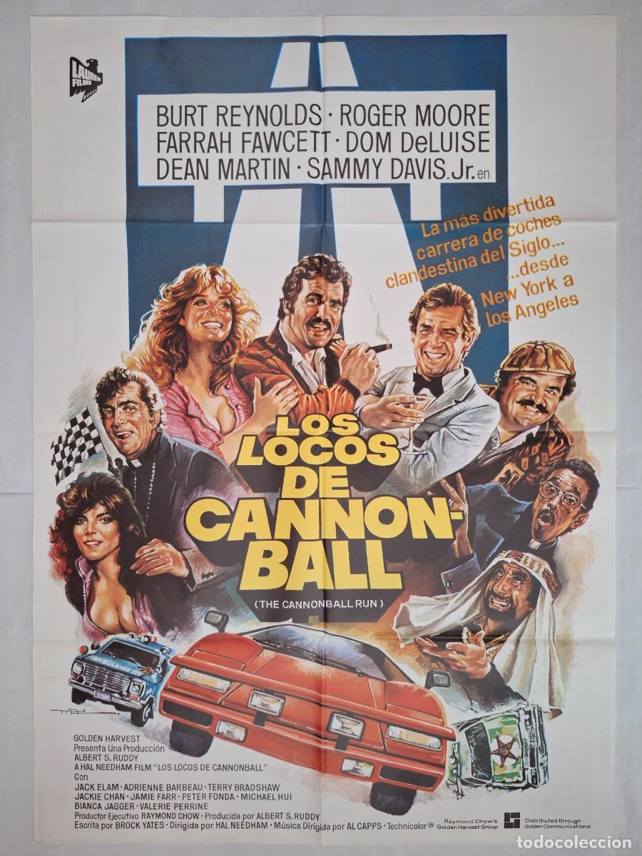 Cine: ANTIGUO CARTEL CINE LOS LOCOS DEL CANNON BALL RV P-2088