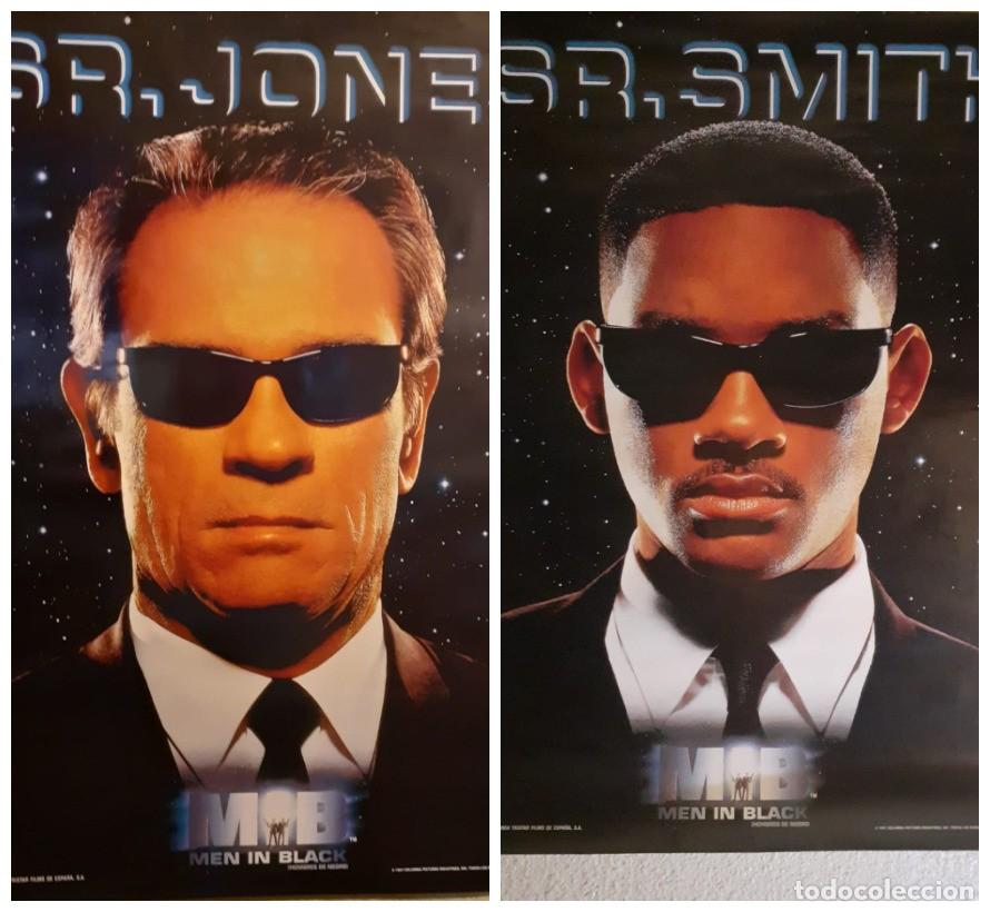 Cine: Set de 2 Carteles Originales de Cine Teaser - Men In Black (1997) Sr. Smith y Sr. Jones - 70x100 cm