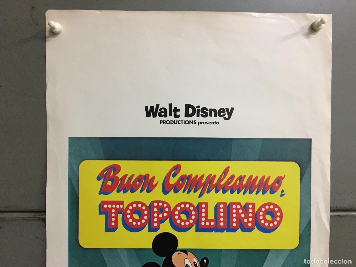 Kino: ICJ 158 EL CUMPLEA&Ntilde;OS DE MICKEY MOUSE WALT DISNEY POSTER ORIGINAL ITALIANO 33X70