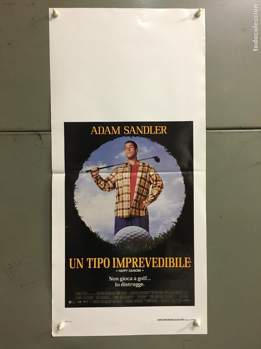 Cinema: ICJ 159 TERMINAGOLF Happy Gilmore ADAM SANDLER POSTER ORIGINAL ITALIANO 33X70
