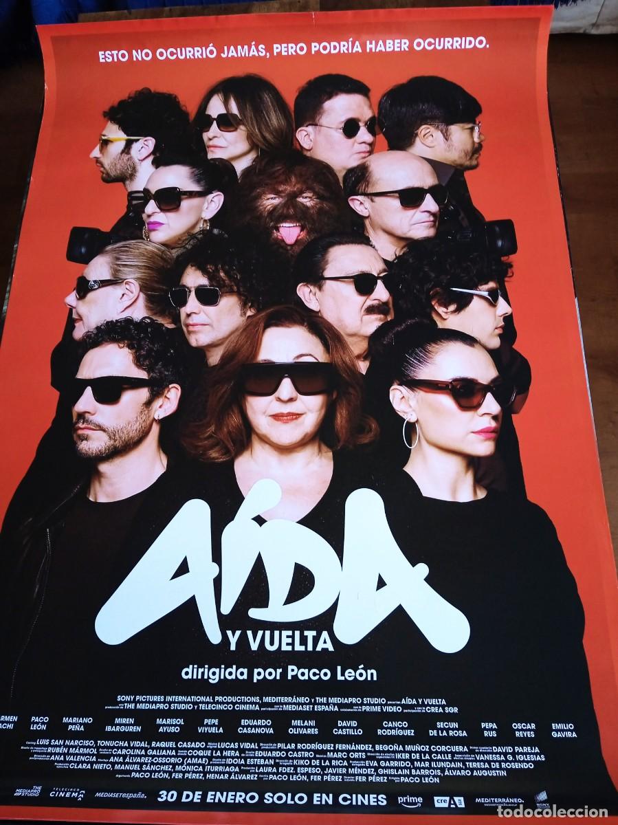Cine: A&iacute;da y vuelta - Carmen Machi, Paco Leon, Mariano Pe&ntilde;a - Poster original Sony 2026