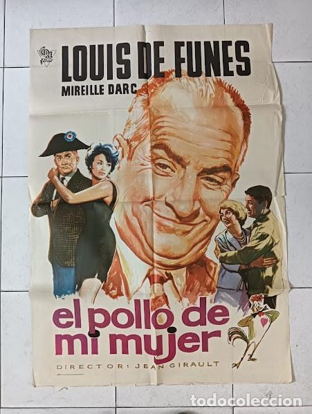 Cin&eacute;ma: VKD 2741 EL POLLO DE MI MUJER LOUIS DE FUNES ALBERICIO POSTER ORIGINAL 70X100 ESTRENO