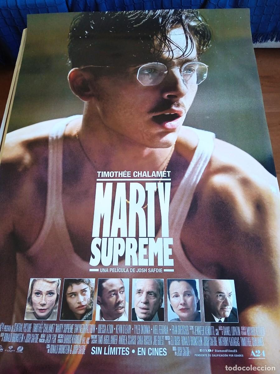 Cine: Marty Supreme - Timoth&eacute;e Chalamet, Gwyneth Paltrow - Poster original A24 Films 2025