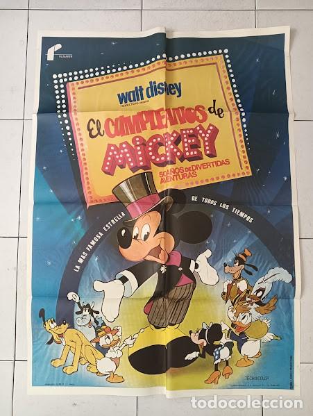 Cine: VKD 2747 EL CUMPLEA&Ntilde;OS DE MICKEY MOUSE WALT DISNEY POSTER ORIGINAL 70X100 ESTRENO