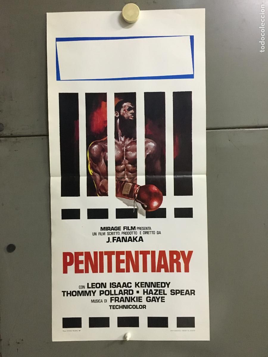 Cinema: ICJ 176 PENITENCIARIA ISAAC KENNEDY MUHAMMAD ALI BOXEO POSTER ORIGINAL 33X70 ITALIANO