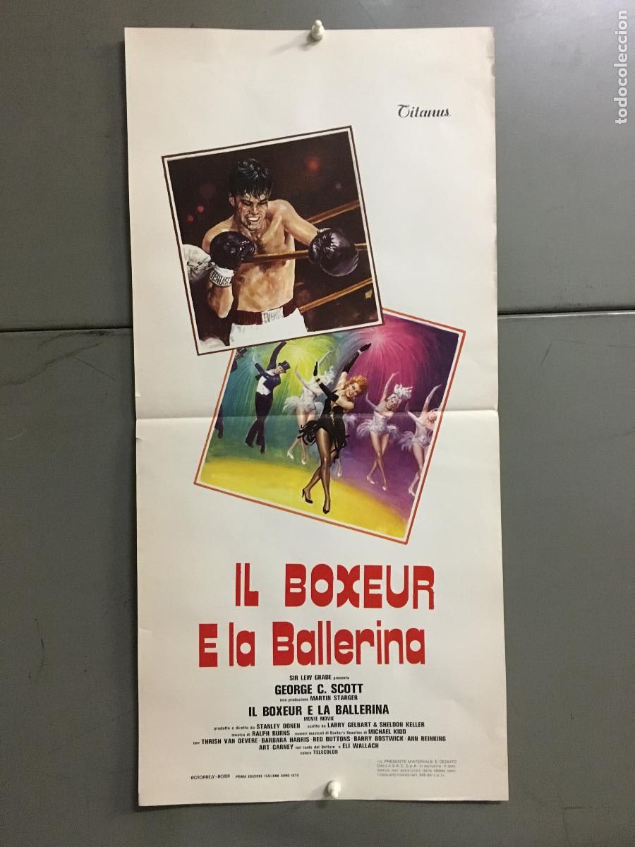 Cinema: ICJ 177 MOVIE MOVIE GEORGE C SCOTT STANLEY DONEN BOXEO POSTER ORIGINAL 33X70 ITALIANO