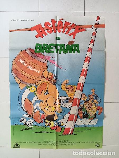 Cine: VKD 2748 ASTERIX EN BRETA&Ntilde;A ALBERT UDERZO RENE GOSCINNY POSTER ORIGINAL 70X100 ESTRENO