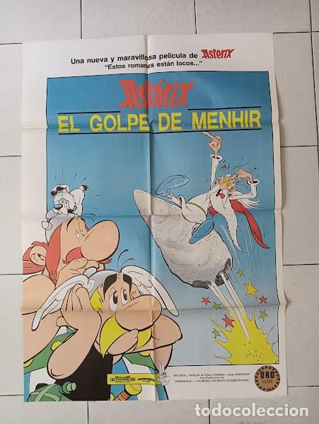 Cine: VKD 2749 ASTERIX Y EL GOLPE DEL MENHIR POSTER ORIGINAL 70X100 ESTRENO