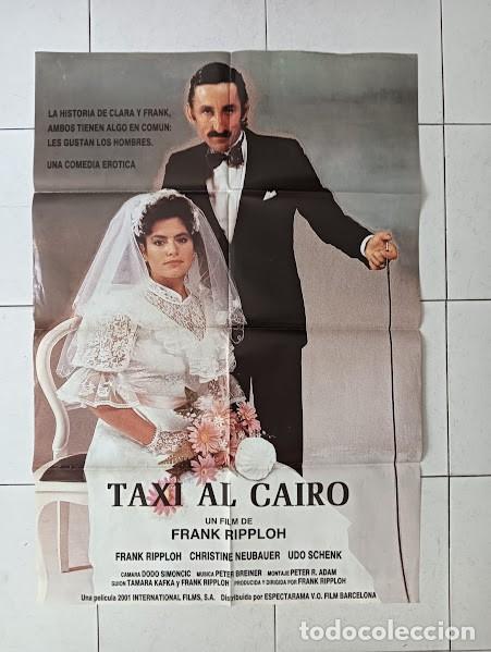 Cine: VKD 2755 TAXI AL CAIRO FRANK RIPPLOH POSTER ORIGINAL 70X100 ESTRENO