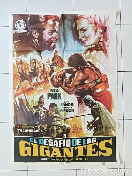 Cine: VKD 2757 EL DESAFIO DE LOS GIGANTES REG PARK PEPLUM POSTER ORIGINAL ESTRENO 70X100