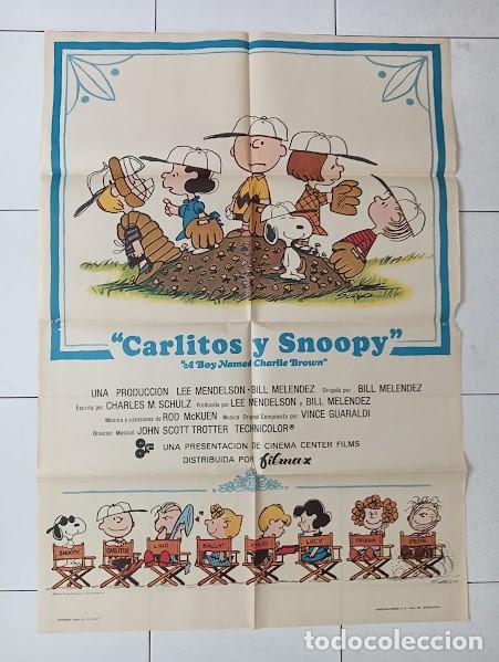 Kino: VKD 2763 CARLITOS Y SNOOPY COMIC ANIMACION CHARLES SCHULZ POSTER ORIGINAL 70X100 ESTRENO