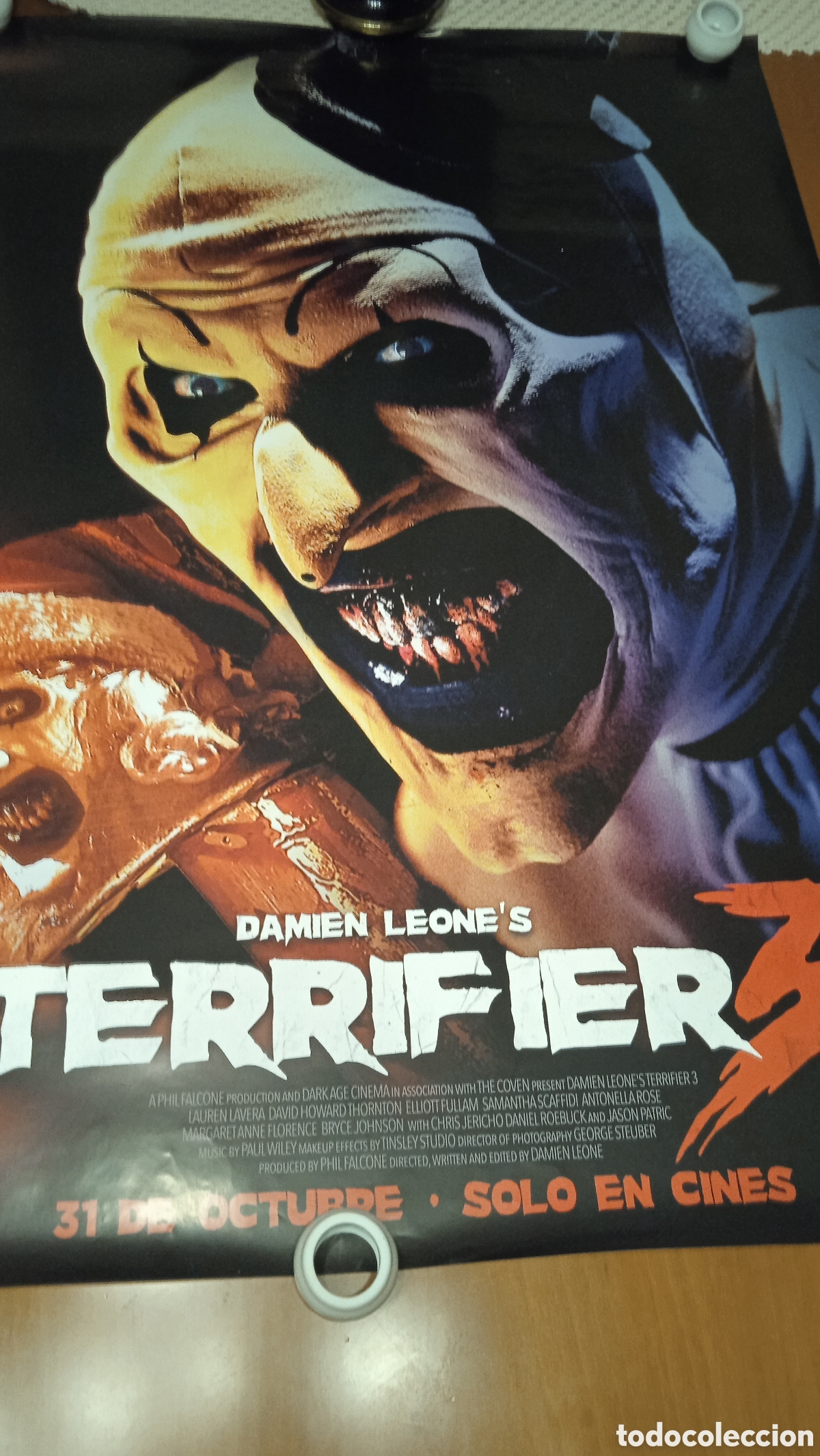 Cine: P&Oacute;STER ORIGINAL TERRIFIER 3 &ndash; Art el Payaso &ndash; Damien Leone &ndash; Cartel Cine Terror &ndash; 2024