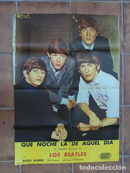 Cin&eacute;ma: VKD 2765 QUE NOCHE LA DE AQUEL DIA THE BEATLES POSTER ORIGINAL 70X100 ESTRENO