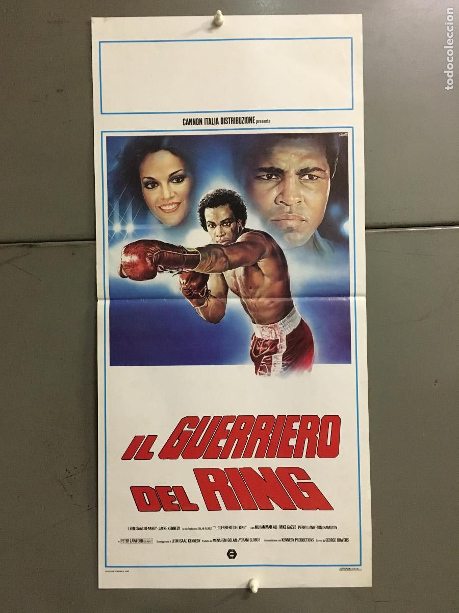 Cinema: ICJ178 CUERPO Y ALMA MUHAMMAD ALI LEON ISAAC KENNEDY BOXEO POSTER ORIGINAL ITALIANO 33X70
