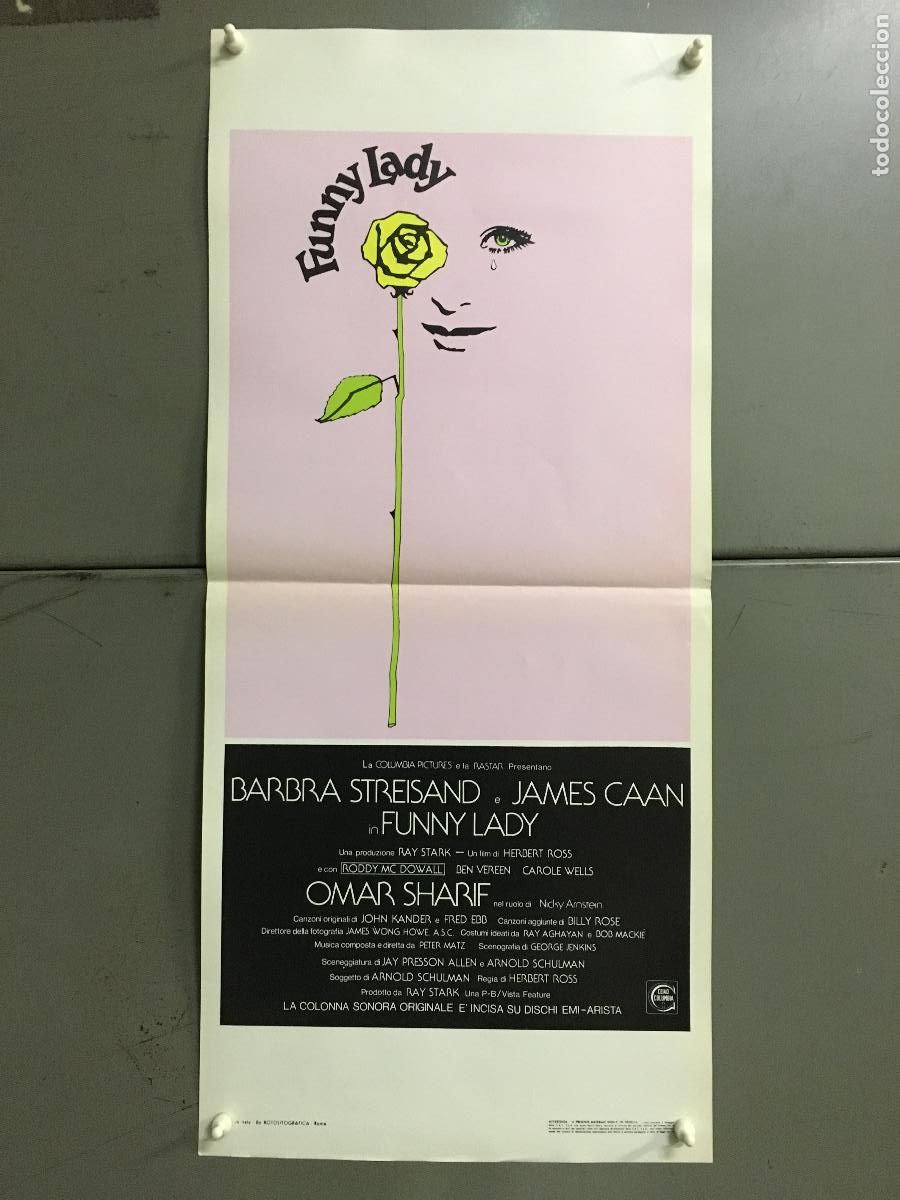 Cin&eacute;ma: ICJ 181 FUNNY LADY BARBRA STREISAND POSTER ORIGINAL 33X70 ITALIANO