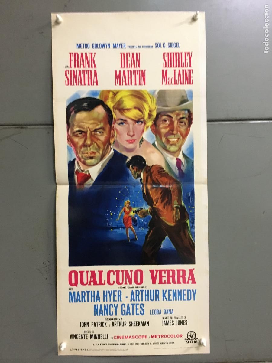Cin&eacute;ma: ICJ 217 COMO UN TORRENTE FRANK SINATRA DEAN MARTIN MACLAINE POSTER ORIGINAL ITALIANO 33X70