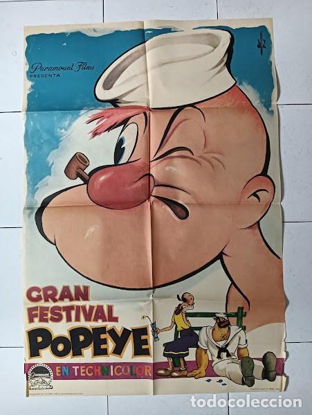 Kino: SMP 2737 GRAN FESTIVAL DE POPEYE DGZ POSTER ORIGINAL ESTRENO 70X100