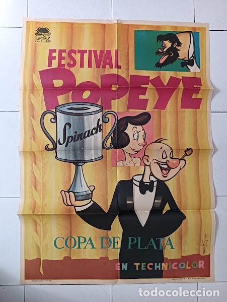 Kino: SMP 2738 FESTIVAL DE POPEYE COPA DE PLATA DGZ POSTER ORIGINAL 70X100 ESTRENO