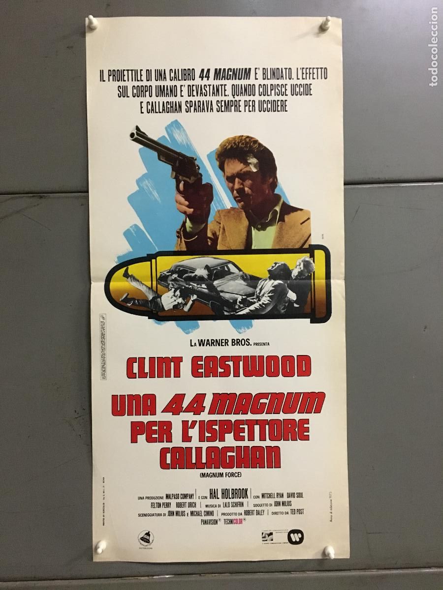 Cin&eacute;ma: ICJ 221 HARRY EL FUERTE DIRTY HARRY 2nd FILM CLINT EASTWOOD POSTER ORIGINAL 33X70 ITALIANO