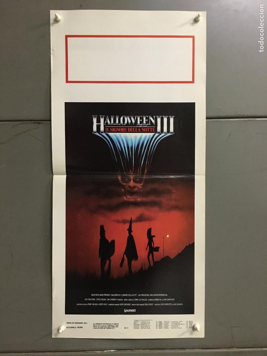 Cin&eacute;ma: ICJ 224 HALLOWEEN 3 SEASON OF THE WITCH POSTER ORIGINAL ITALIANO 33X70