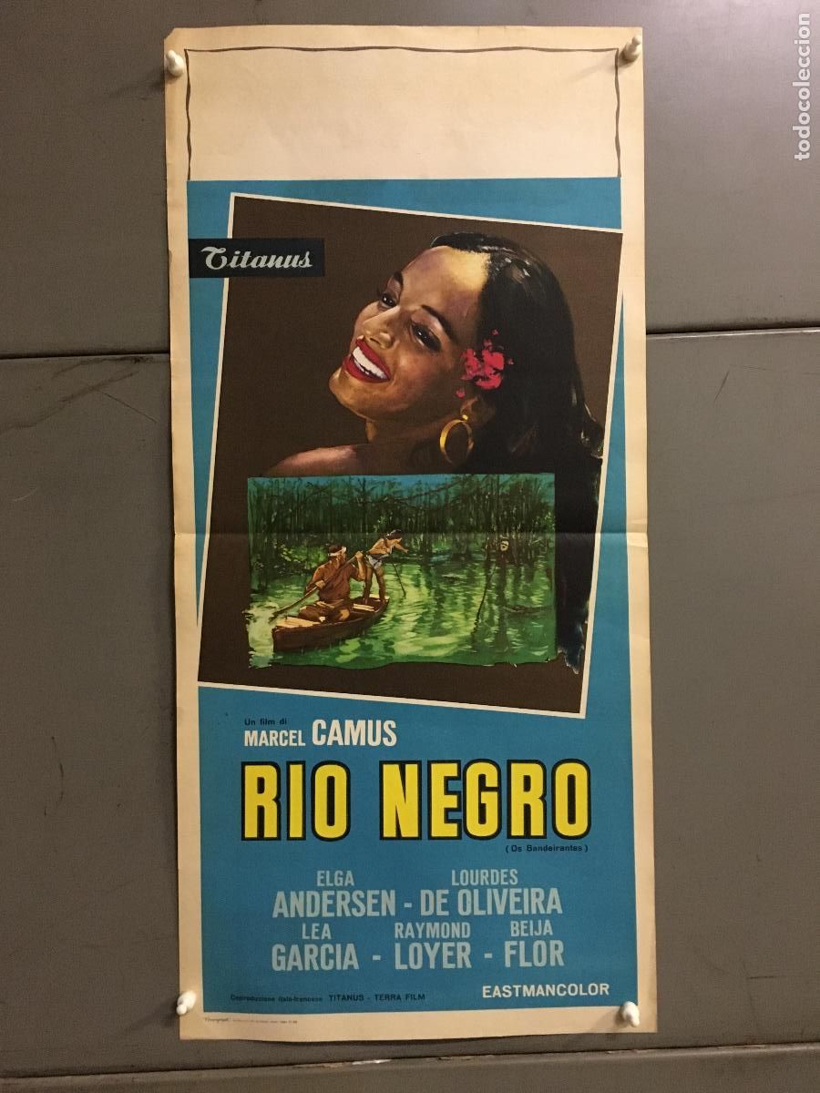 Cin&eacute;ma: ICJ 225 ORFEO NEGRO MARCEL CAMUS BLACK CAST POSTER ORIGINAL ITALIANO 33X70