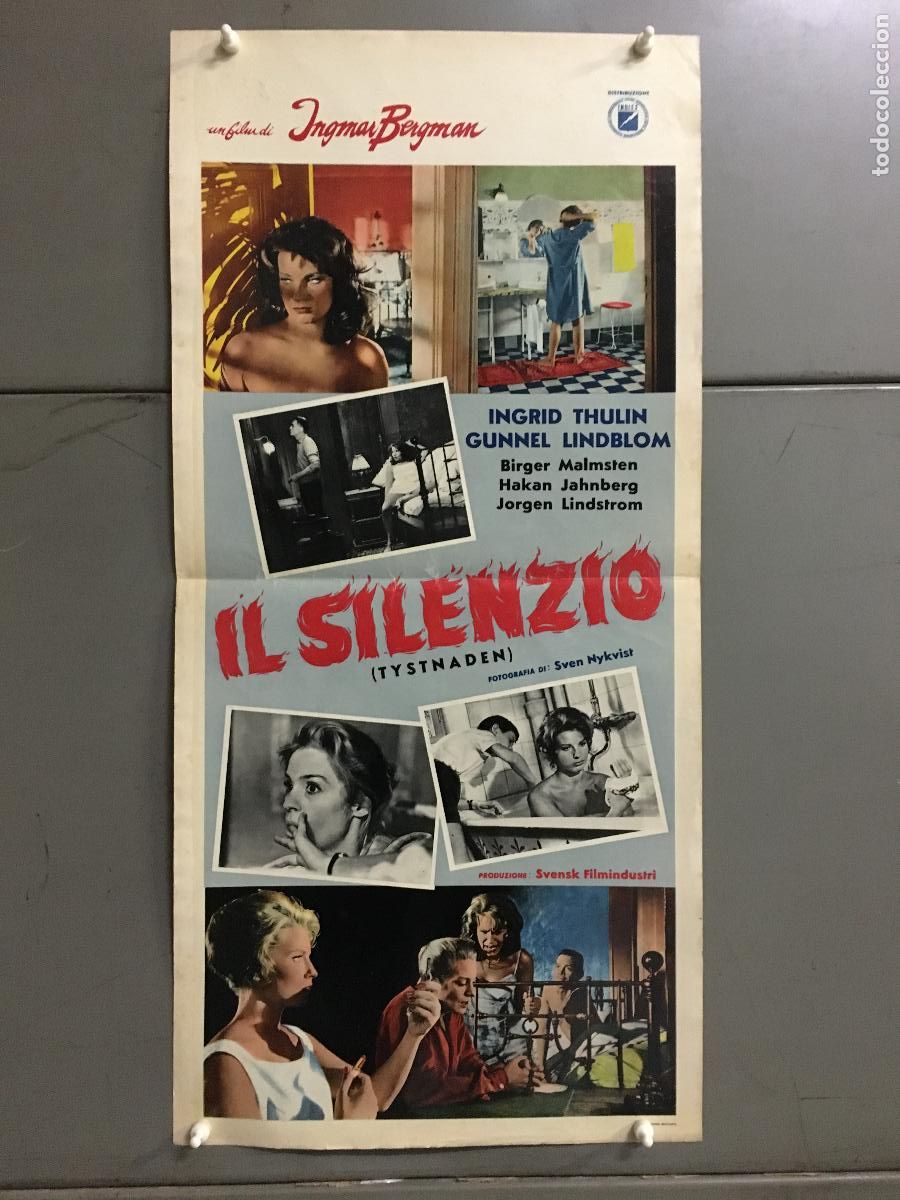 Cinema: ICJ 227 EL SILENCIO INGMAR BERGMAN POSTER ORIGINAL ITALIANO 33X70