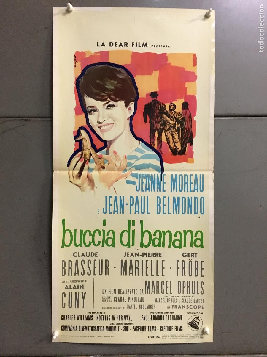 Cin&eacute;ma: ICJ 234 LA ESTAFADORA JEANNE MOREAU BELMONDO POSTER ORIGINAL ITALIANO 33X70
