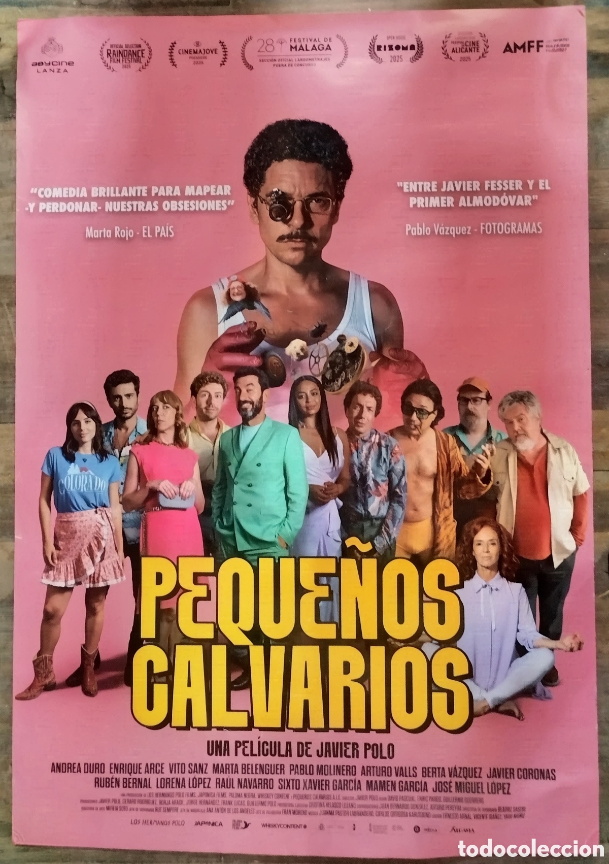 Cin&eacute;ma: POSTER CINEMATOGR&Aacute;FICO de PEQUE&Ntilde;OS CALVARIOS en NORMAL ESTADO con se&ntilde;ales de uso normales.