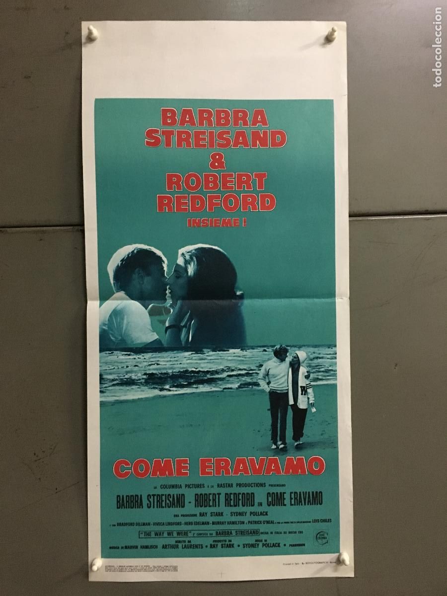 Cinema: ICJ 241 TAL COMO ERAMOS BARBRA STREISAND ROBERT REDFORD POSTER ORIGINAL ITALIANO 33X70
