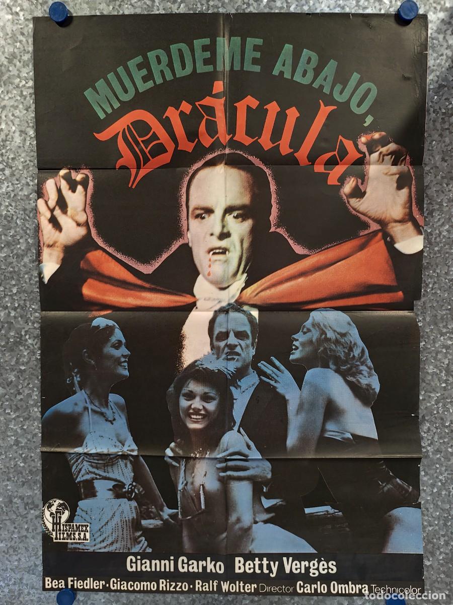 Cine: Mu&eacute;rdeme abajo, Dr&aacute;cula. Gianni Garko, Betty Verg&egrave;s, Bea Fiedler. A&Ntilde;O 1979. POSTER ORIGINAL