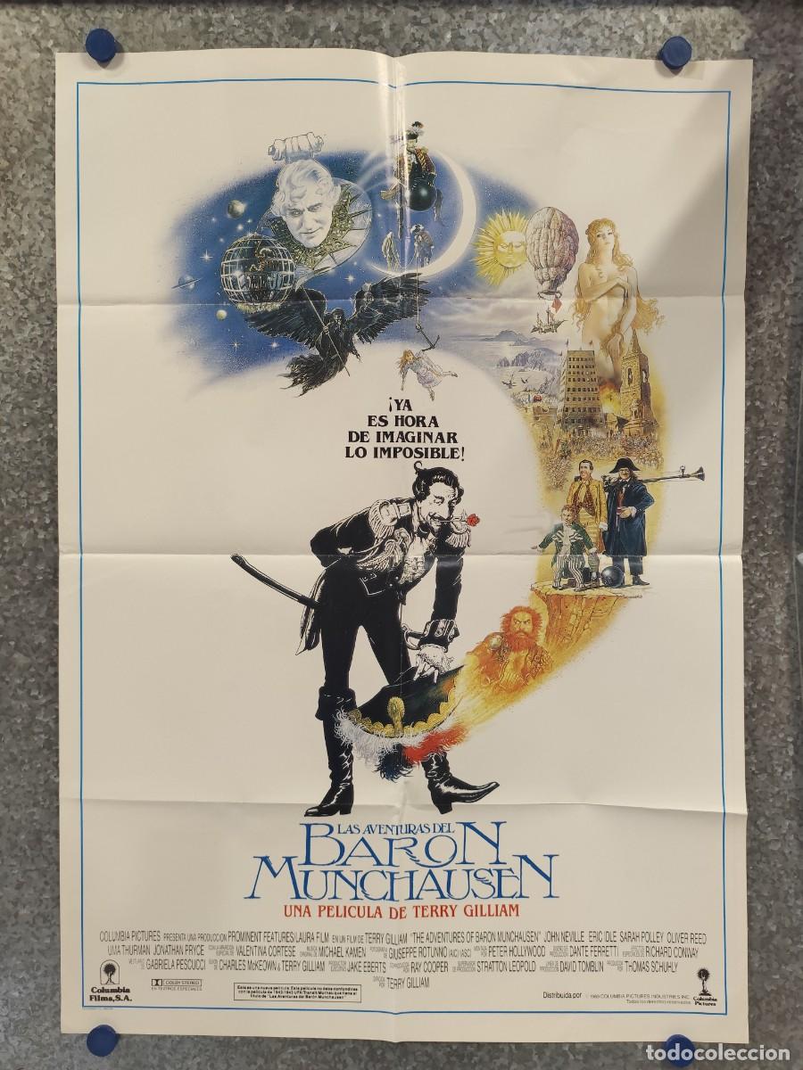 Cine: Las aventuras del bar&oacute;n M&uuml;nchausen. John Neville, Sarah Polley, Eric Idle.A&Ntilde;O 1989. POSTER ORIGINAL