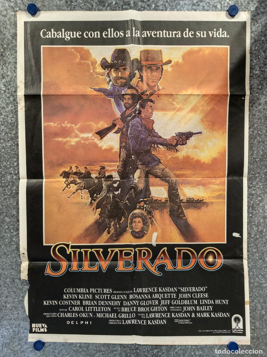 Cine: Silverado. SCOTT GLENN, Kevin Kline, A&ntilde;o 1985. POSTER ORIGINAL