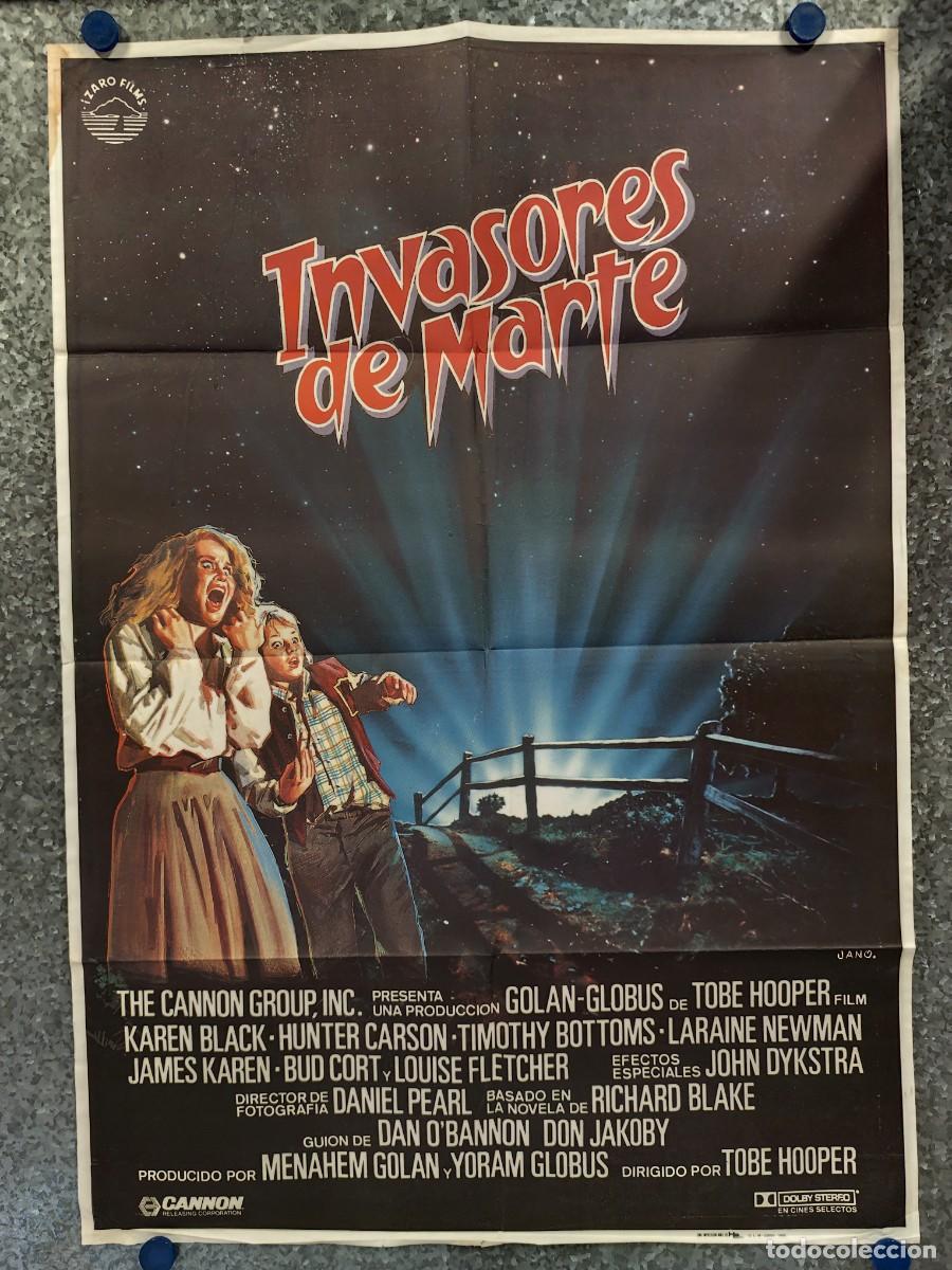 Cine: Invasores de Marte. Hunter Carson, Karen Black. A&Ntilde;O 1986. POSTER ORIGINAL