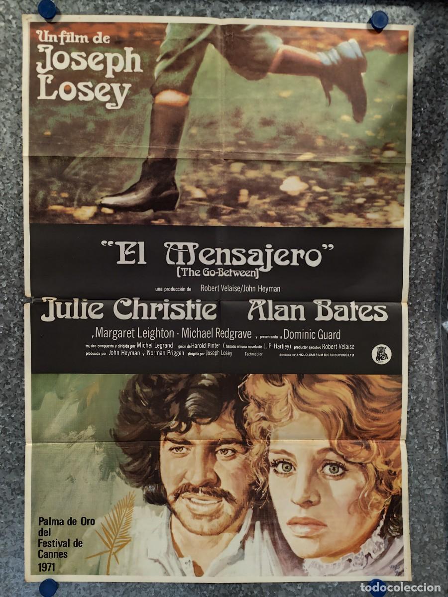 Cine: EL MENSAJERO. JULIE CHRISTIE, ALAN BATES. A&Ntilde;O 1971. POSTER ORIGINAL