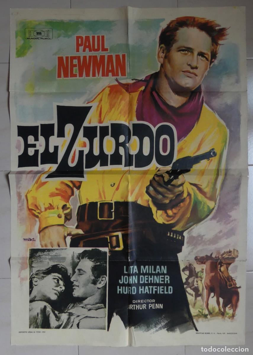 Cine: CARTEL ORIGINAL DEL FILM : EL ZURDO ( 1961 )( PAGO POR BIZUM )