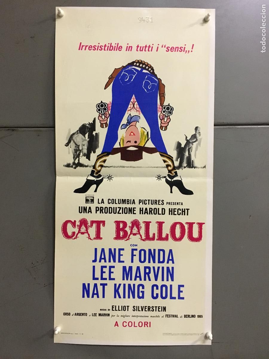 Cin&eacute;ma: ICJ 251 LA INGENUA EXPLOSIVA JANE FONDA LEE MARVIN POSTER ORIGINAL ITALIANO 33X70