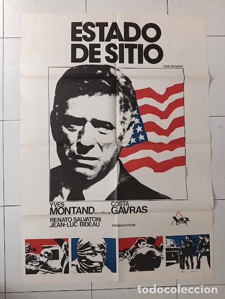 Cinema: SMP 2749 ESTADO DE SITIO COSTA-GAVRAS YVES MONTAND POSTER ORIGINAL ESTRENO 70X100