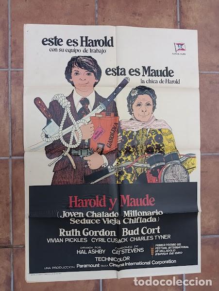 Cinema: SMP 2750 HAROLD Y MAUDE MOTO CULT POSTER ORIGINAL 70X100 ESTRENO