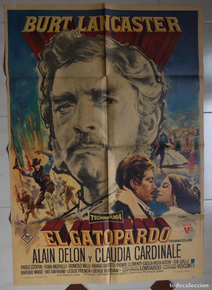 Cine: CARTEL ORIGINAL DEL FILM : EL GATOPARDO( 1963 )( PAGO POR BIZUM )